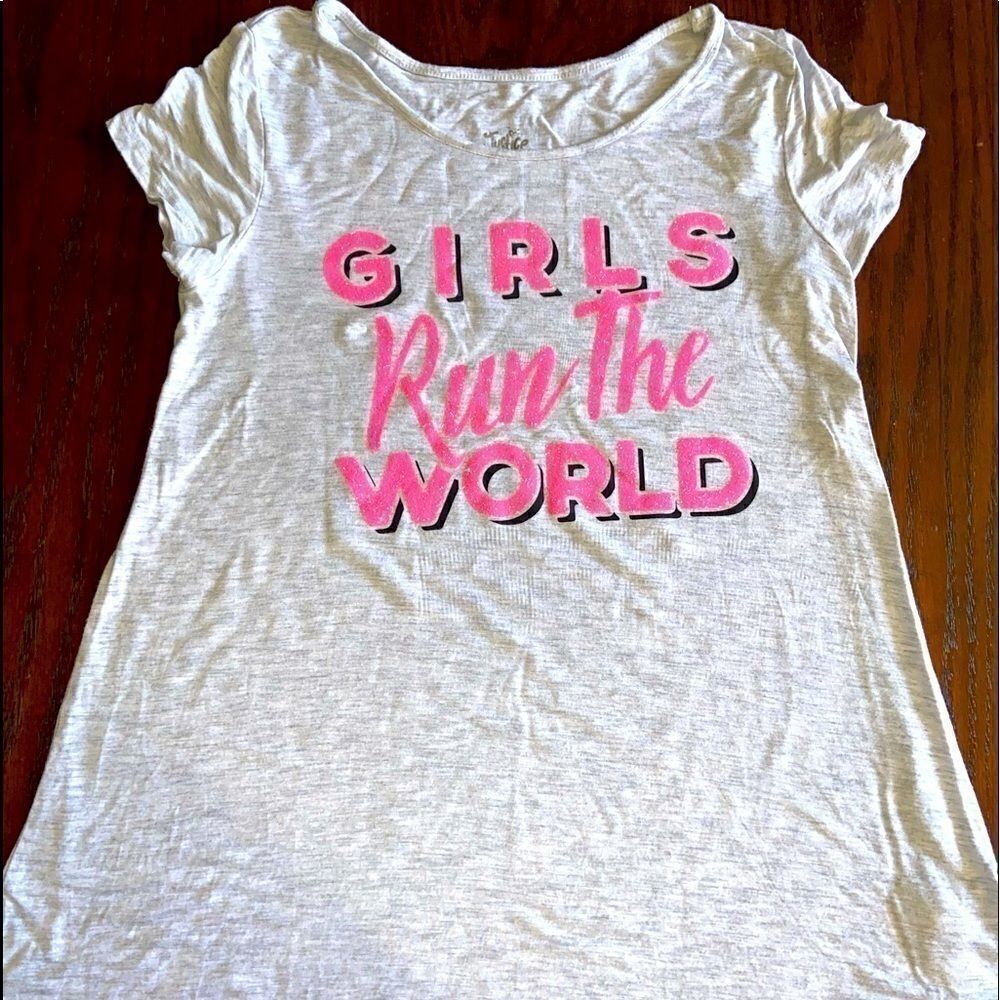 Girls justice sparkly tee